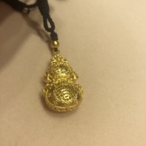 Everyones altar ancient method good luck gold pendant hollow Silk Pure gold neck drop Gold Gold foot Gold 999