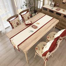 Modern Nordic table flag tablecloth simple Zen tea mat flag tea table cloth cotton linen tea table TV cabinet bed flag