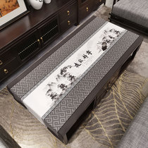 New Chinese coffee table tablecloth waterproof tea table mat fabric cotton table living room rectangular Chinese table cloth cover