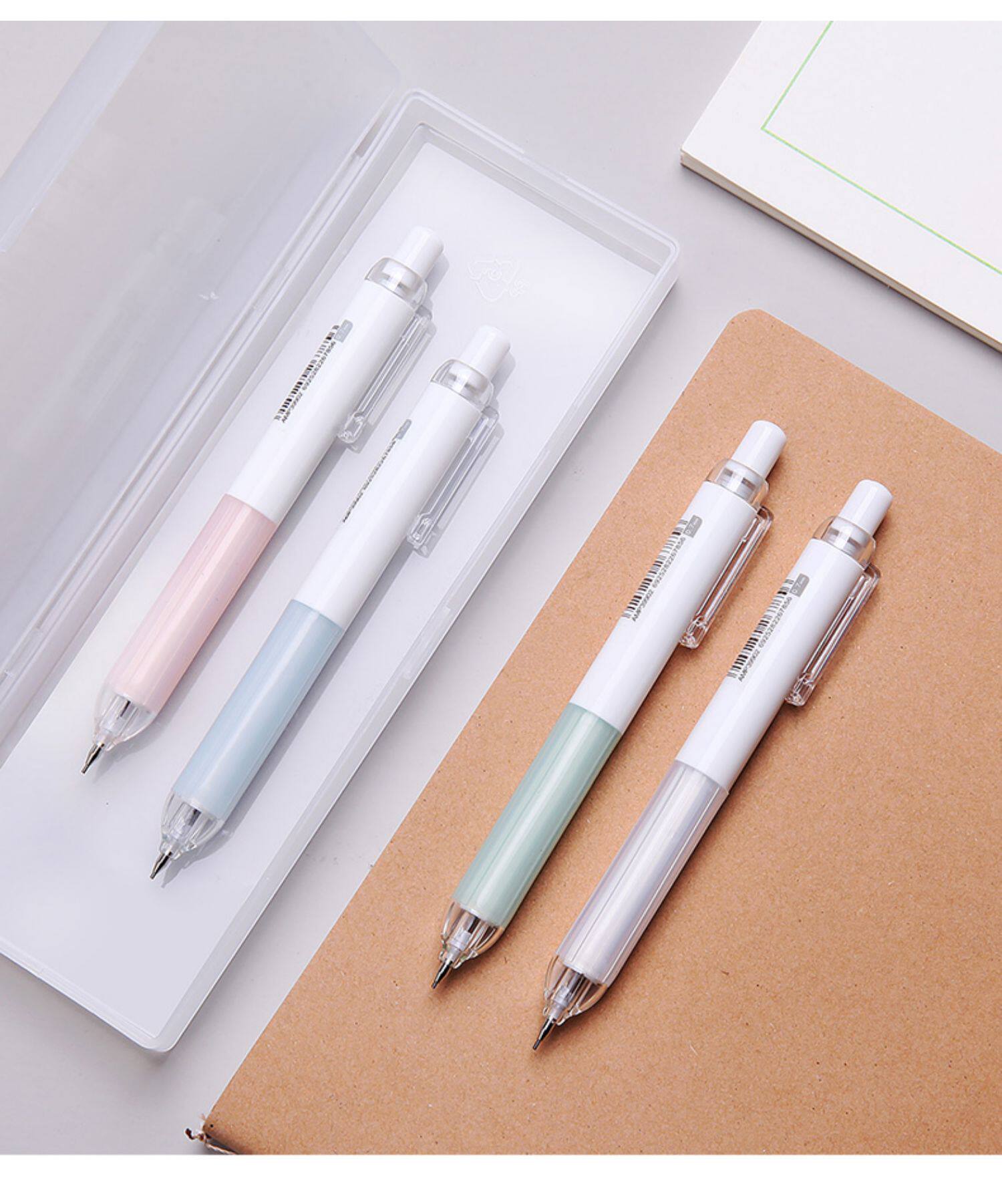 5官方按动铅笔芯hb免削旗舰店卡通可爱创意女简约笔蕊活动笔