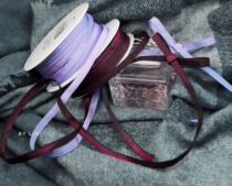 French ribbon 1 m for sale European gradient ribbon 6mm wide French handmade ribbon bow wine red accessories