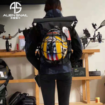 Alien snail motorcycle waterproof backpack helmet bag helmet bag full helmet locomotive riding motorcycle travel rainproof large capacity 30 liters