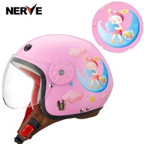 NERVE motorcycle childrens helmet Four Seasons universal helmet children Electric Car semi-helmet boys and girls