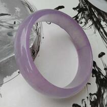 Natural Ice Seed Light Purple Quartz Rock Jade Bracelet Violet Jade Color Bracelet Handmade Woman with a certificate