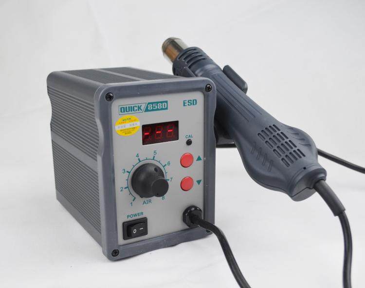 快克quick858d858热风枪恒温数显热风枪修手机主板热风拆焊台