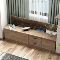 Custom bay window cabinet Floor cabinet Low cabinet Bedroom storage cabinet locker Balcony cabinet Storage can sit design window cabinet