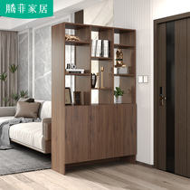 Entry into the family Xuan Guan Cabinet Shoes Cabinet Integrated Modern Minimalist Decoration Partition Screen Living Room Shelve Shelf Partition Cabinet Lockers
