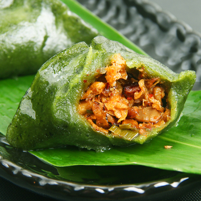 新鲜艾草青团米粿700g 炎陵客家艾叶米果手工糯米团子糍粑特产