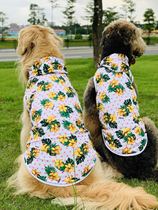 (DOG DEPT) That CUTE dog BIG dog GOLDEN RETRIEVER vest can be paired WITH parent-child pet summer Dubin