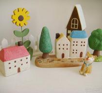 ZAKKA pastoral style resin ornaments Garden small house series landscaping decoration shooting props