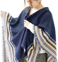 ZAKKA scarf shawl dual-use Japanese autumn and winter thickened double-sided long thickened