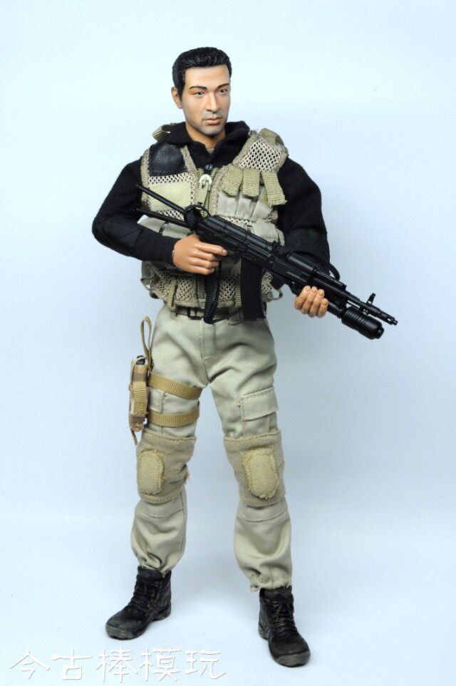 正品威龙1:6兵人军事模型特种部队仿真ak74gp25榴弹发射器枪特价