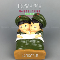 RW232 Simulation Figure Model Wenge Period Old Society Pure Love Friendship Friendship Co-Bed Scene Resin Pendulum