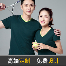 Custom work waiter T-shirt class clothing cultural advertising shirt summer dress diy printed logo short sleeve heart POLO shirt