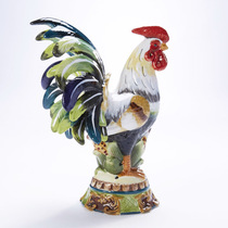 Ceramic corn rooster crafts Oil painting style ornaments Animal home accessories Zodiac chicken ornaments decorations