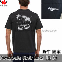 Patagonia Patagonia Their Land short sleeve bison pattern blend T-shirt 38577