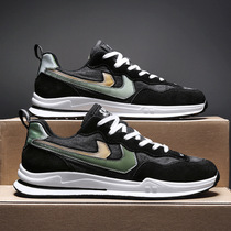 2022 Spring and Autumn New Trendy Shoes Sports Casual Shoes Mens Trendy Leather British Personality Forrest Gump Mens Shoes