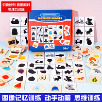 Mons teaching early teaching of intelligent animal fruit puzzle childrens toy brain shadow pairing observation training