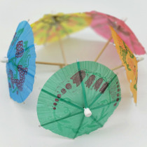 Custom fruit signature art toothpick chicken tail signature Mushroom signature Animal signature Small umbrella signature 10