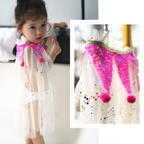 Korean insin children's sunscreen girl performs show birthday party quick dry cloak vacation princess cover