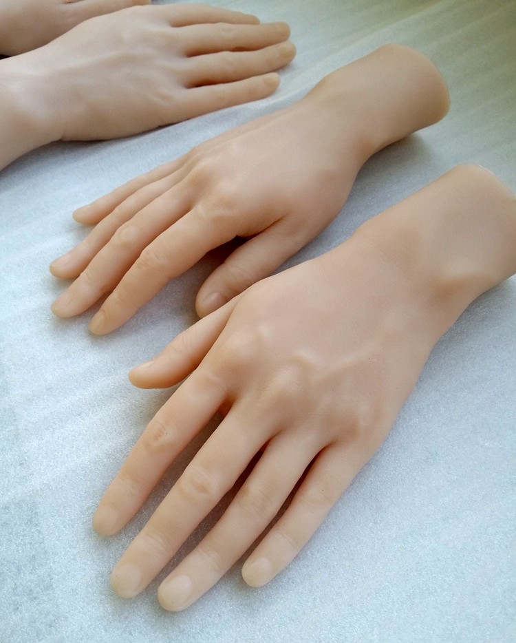 拍摄用新款真人倒模 硅胶手模摄影 仿真倒模 男手模型仿真足模