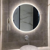 Round mirror backlit LED light mirror Round bathroom mirror Wall-mounted bathroom mirror Smart bathroom mirror with light anti-fog mirror