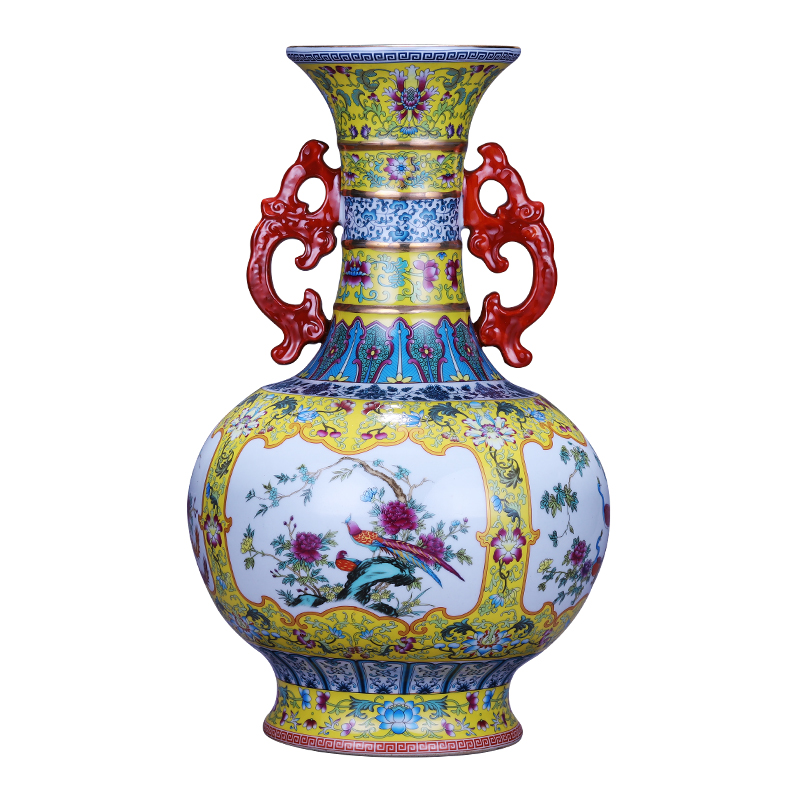 Jingdezhen porcelain ceramics have the antique living room flower arranging new Chinese style household decoration furnishing articles