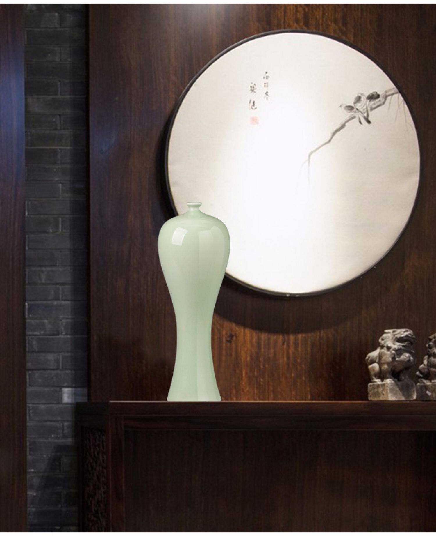 青花瓷酒坛酒柜摆件景德镇陶瓷器花瓶美人瓶子客厅插花现代装饰品