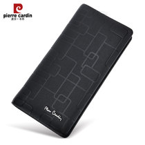Pierre Cardin mens clutch leather Business Mens handbag long wallet Korean fashion Mens soft leather clutch bag