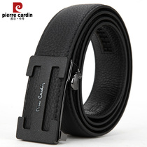 Pierre Cardin belt mens leather belt with automatic buckle mens head layer pure cowhide business brand mens belt