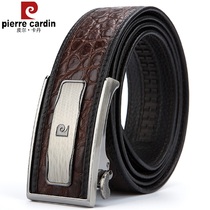 Pilkatan Men Real Crocodile Leather Strap Man Genuine Leather Pants With Business Auto Button Fashion Young Mens Belt