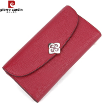 Pilkardan womens wallet long handmade bag genuine leather business fashion bull leather tri-fold leather wallet with new girl bag money clip