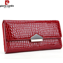 Lady Pierre Cardins wallet Womens long Bull Leather Womens Style Versatile handbag New leather wallet Womens wallet Money clip