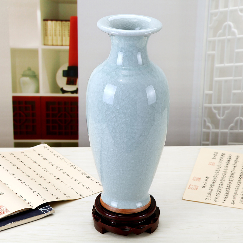 Sitting room office furnishing articles porcelain ceramic vase decoration jun porcelain goddess of mercy bottle antique flower vases, slitting lines