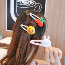 Sweet large cartoon animal duckbill clip cute fruit side clip girl bangs baby hairpin Princess headdress