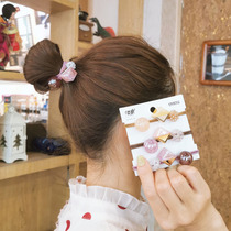 Personality simple tie hair leather band hair head rope sweet hipster hair rope Hairband hair leather case sweet headdress