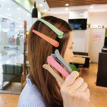 Korean version of large duckbill sweet simple bangs clip crocodile hairclip headwear candy color broken hairclip children