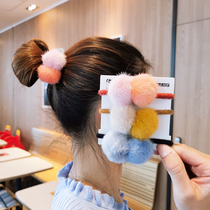 Korean version of the head rope women cute simple double hair hair rope headwear Net red temperament Hairband tie hair accessories