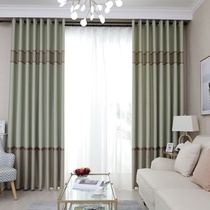 Full shading curtain bedroom shading fabric simple non-perforated installation Velcro light blocking sunscreen heat insulation hook type