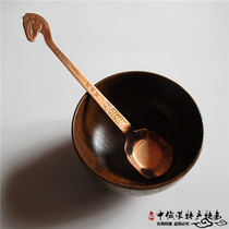 National Supplies Mongolia Matu Qin Soup Spoon Milk Tea Spoon Coffee Spoon Pure Copper Spoon Featured Cutlery Spoon