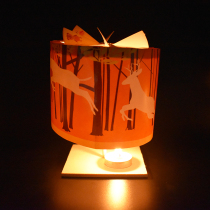 Primary school students small production gizmo Self-made rotating lantern Science experiment Handmade creative diy works invention