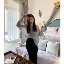 9.09 new autumn clothes|Autumn atmosphere blingbling sparkling yarn Susu sweater