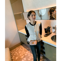 ADA MISS fragrant grandmother color short slim waist thin wool knitted cardigan sweater womens autumn and winter new