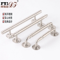 Thickened surface-mounted handle channel men zhi shou fire door handle security door sliding door chuang la shou solid stainless steel