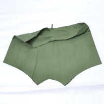 Stock old goods cloth pants Green cotton cloth waist flat angle loose sweat-absorbing breathable underwear mens pants