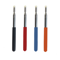 Sponge head stainless steel telescopic whip pen plush head teacher teaching stick electronic whiteboard teacher teaching stick