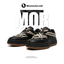 Moustache Small Crowdband Plate Shoes Retro Thick Bottom Shoes Man Boomer Shoes Trigen Conyu Air Force 1 Dissolved Shoes