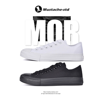 Moustache Homemade Retro Classic Pure Black 1970s Sails Cloth Shoes Sungshan Giryu Mi Foundation Cloth Shoes