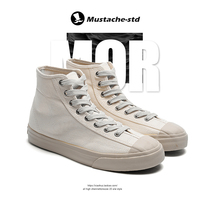 Small Moustache Homemade Small Crowdday Family of Gang Okayama Giryu Rice Vulcanised Shoes Retro Agami-Tooling Canvas Shoes