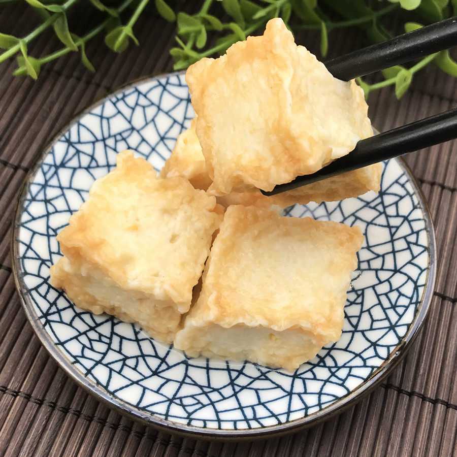 桂冠鱼豆腐 鱼肉豆腐蟹肉蛋黄味台湾美食豆捞火锅食材 1kg1包包邮